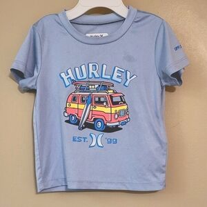 Hurley light blue swim top